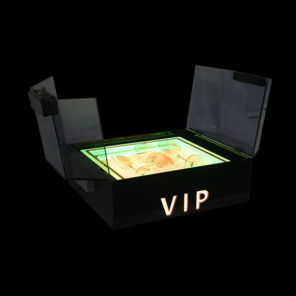 Flat sand wine glass box (glowing)